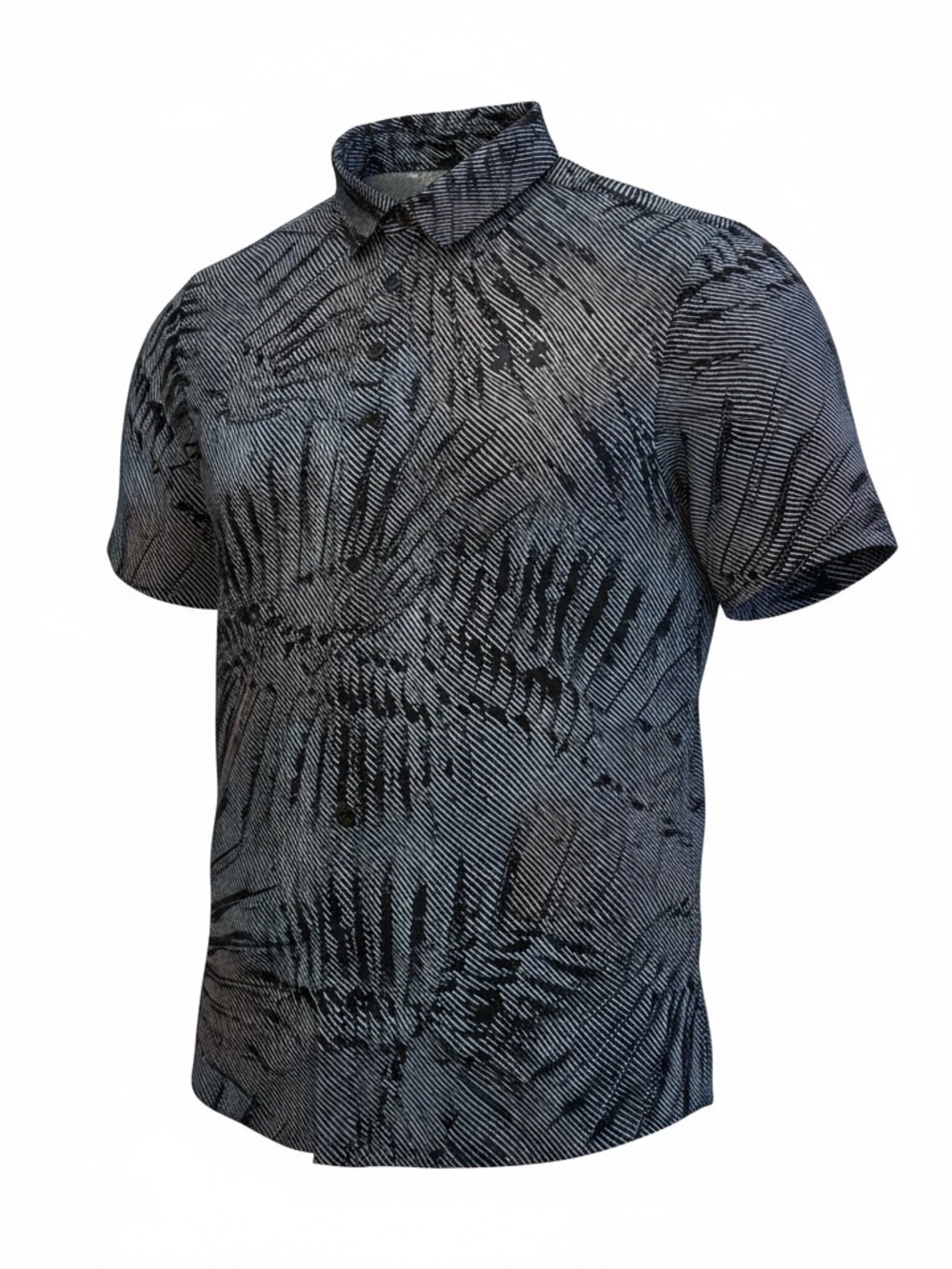 Under Armour Men’s Medium Playoff Polo Black Gray Print Loose Fit Golf Shirt